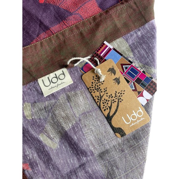 UDD GAJA Dupatta elephant print with tassle 97 x 39 inches - Picture 8 of 8